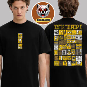 Foster The People Merch Tee Block Icon Two Sided Unisex T-Shirt