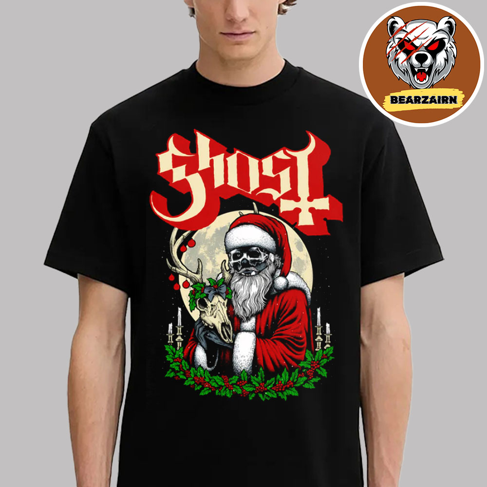 Ghost Father Christmas Tee The Santa Claus Skull 2025 Unisex T-Shirt Ghost Father Christmas Tee The Santa Claus Skull 2025 Unisex T-Shirt
