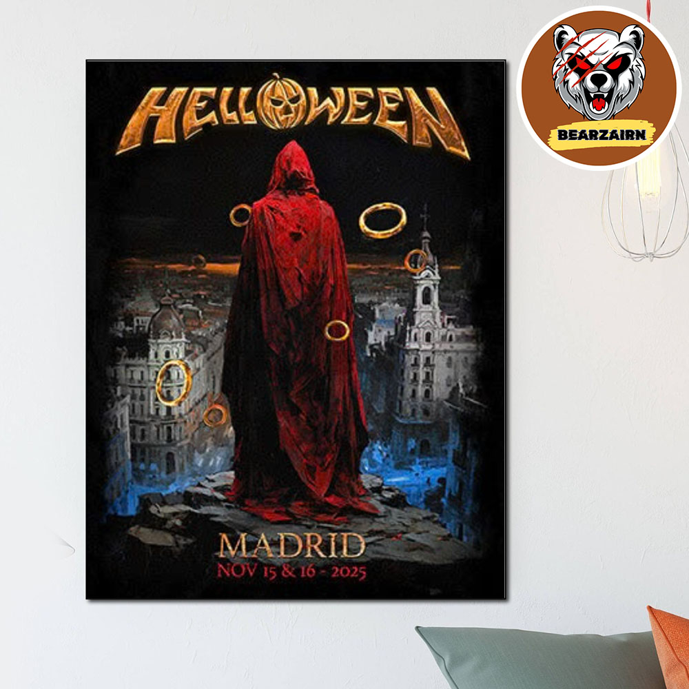 Helloween Madrid 2025 Pop Up Poster At La Nueva Cubierta de Leganés In Madrid Spain On November 15 And 16 2025 Home Decor Poster Canvas Helloween Madrid 2025 Pop Up Poster At La Nueva Cubierta de Leganés In Madrid Spain On November 15 And 16 2025 Home Decor Poster Canvas