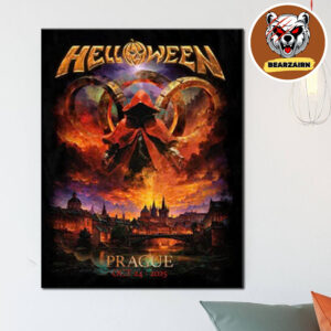 Helloween Prague 2025 Pop Up Poster At O2 Arena In Czech Republic On October 24 2025 Home Decor Poster Canvas
