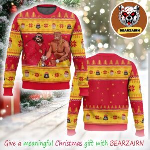 Hulk Hogan And Macho Man Mega Powers 2025 WWE Ugly Christmas Sweater