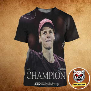 Jannik Sinner Is ATP Masters 1000 Title And Reclaim The World No.1 Ranking Champions All Over Print Shirt