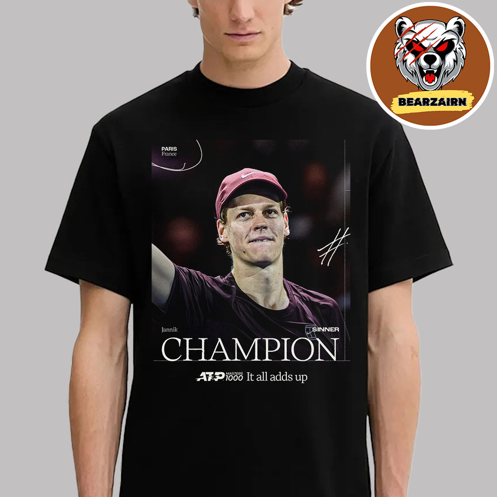 Jannik Sinner Is ATP Masters 1000 Title And Reclaim The World No.1 Ranking Champions Unisex T-Shirt Jannik Sinner Is ATP Masters 1000 Title And Reclaim The World No.1 Ranking Champions Unisex T-Shirt