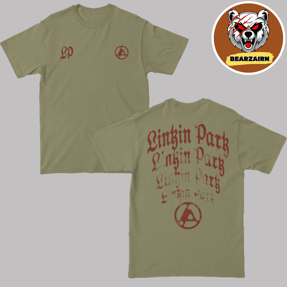Linkin Park From Zero Arch Repeat Light Olive Tee Holiday 2025 Collection Two Sided Unisex T-Shirt Linkin Park From Zero Arch Repeat Light Olive Tee Holiday 2025 Collection Two Sided Unisex T-Shirt