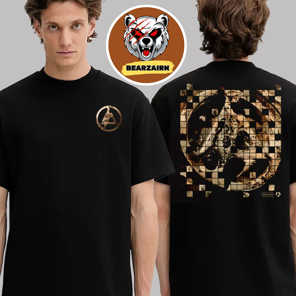 Linkin Park From Zero Tile Glitch Graphite Tee Holiday 2025 Collection Two Sided Unisex T-Shirt Linkin Park From Zero Tile Glitch Graphite Tee Holiday 2025 Collection Two Sided Unisex T-Shirt