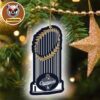 Los Angeles Dodgers Nine-Time World Series Champions Circular Christmas Tree Ornament