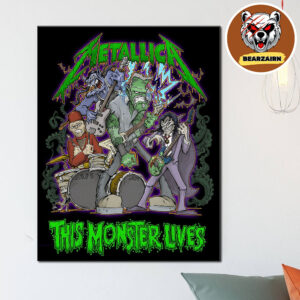Metallica 2025 Halloween Band This Monter Lives Home Decor Poster Canvas Metallica 2025 Halloween Band This Monter Lives Home Decor Poster Canvas