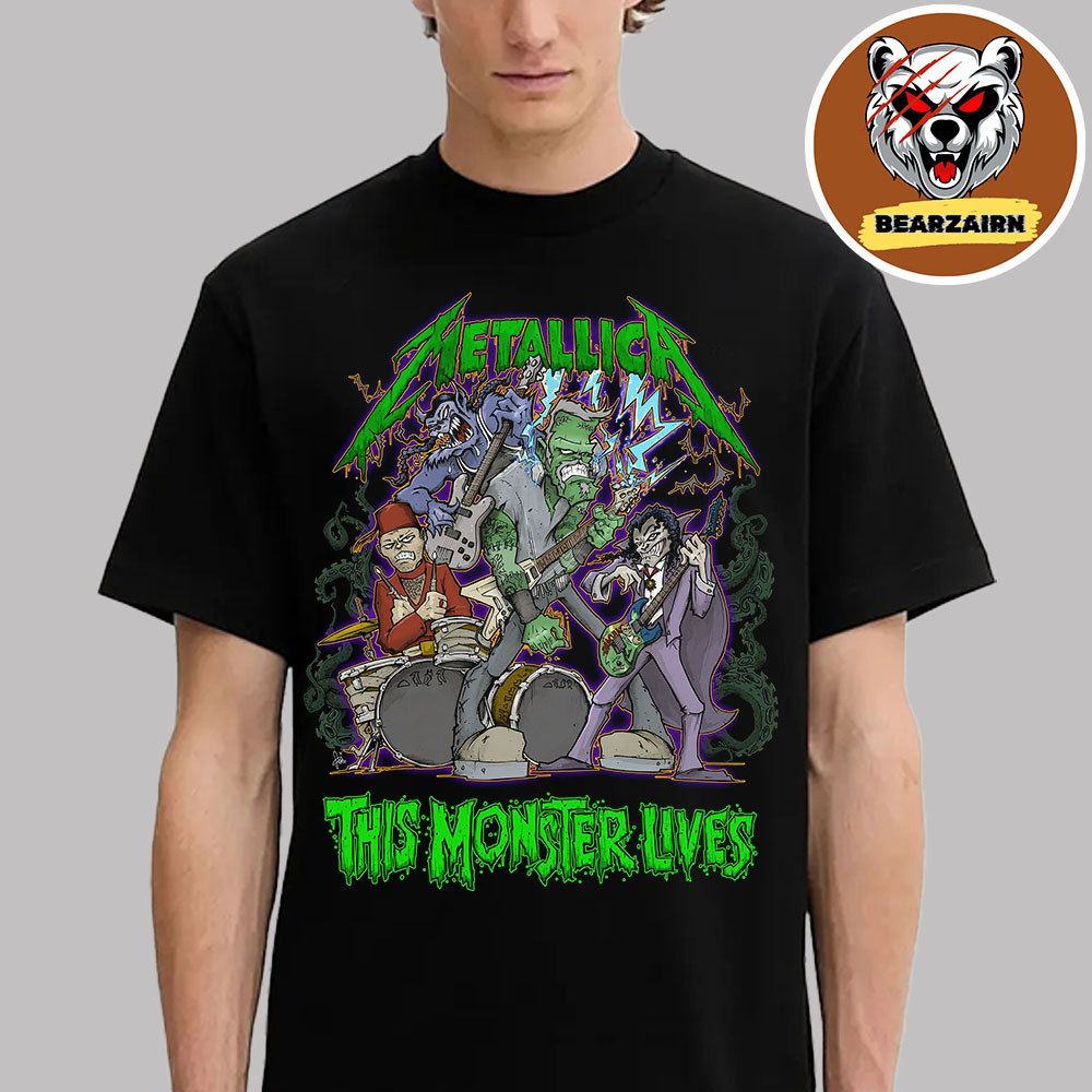 Metallica 2025 Halloween Band This Monter Lives Unisex T-Shirt Metallica 2025 Halloween Band This Monter Lives Unisex T-Shirt