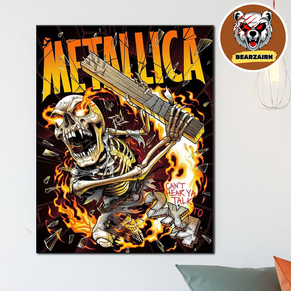 Metallica Limited Edition Load Poster Series I Can't Hear Ya Talk To 2x4 2025 Numbered Screen Home Decor Poster Canvas Metallica Limited Edition Load Poster Series I Can't Hear Ya Talk To 2x4 2025 Numbered Screen Home Decor Poster Canvas