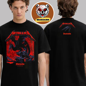 Metallica M72 Adelaide Australia 2025 Pop Up Exclusive Tee At Adelaide Oval On November 5th 2025 Two Sided Unisex T-Shirt
