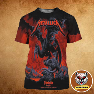 Metallica M72 Adelaide Australia 2025 Pop Up Poster At Adelaide Oval On November 5th 2025 All Over Print Shirt