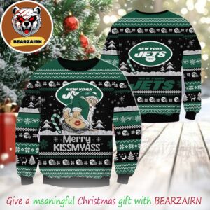New York Jets NFL Merrykissmyass Funny Santa Claus 2025 Ugly Christmas Sweater