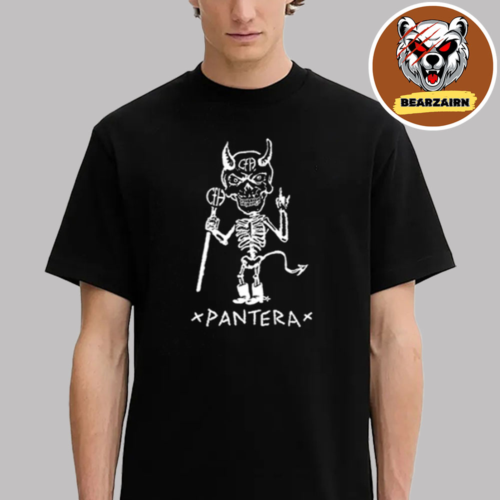 Pantera Merch Tee Horns Sketch Unisex T-Shirt Pantera Merch Tee Horns Sketch Unisex T-Shirt
