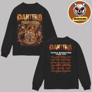 Pantera Merch World Domination Tour 1999 Schedule Unisex Long Sleeve