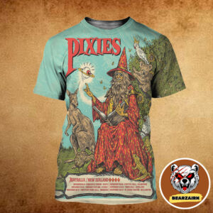 Pixies Australia And New Zealand 2025 Tour Event Poster On November Schedule All Over Print Shirt