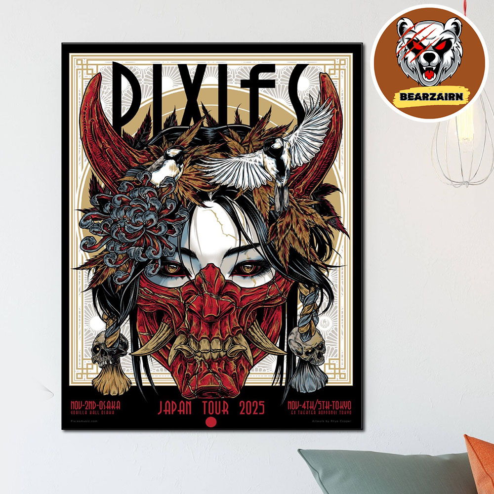 Pixies Japan Tour 2025 Poster At Gorilla Hall Osaka On November 2 And At Ex Theater Roppong Tokyo In Tokyo On November 4th And 5th 2025 Home Decor Poster Canvas Pixies Japan Tour 2025 Poster At Gorilla Hall Osaka On November 2 And At Ex Theater Roppong Tokyo In Tokyo On November 4th And 5th 2025 Home Decor Poster Canvas