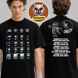 Radiohead Europe Tour 2025 Schedule Two Sided Unisex T-Shirt