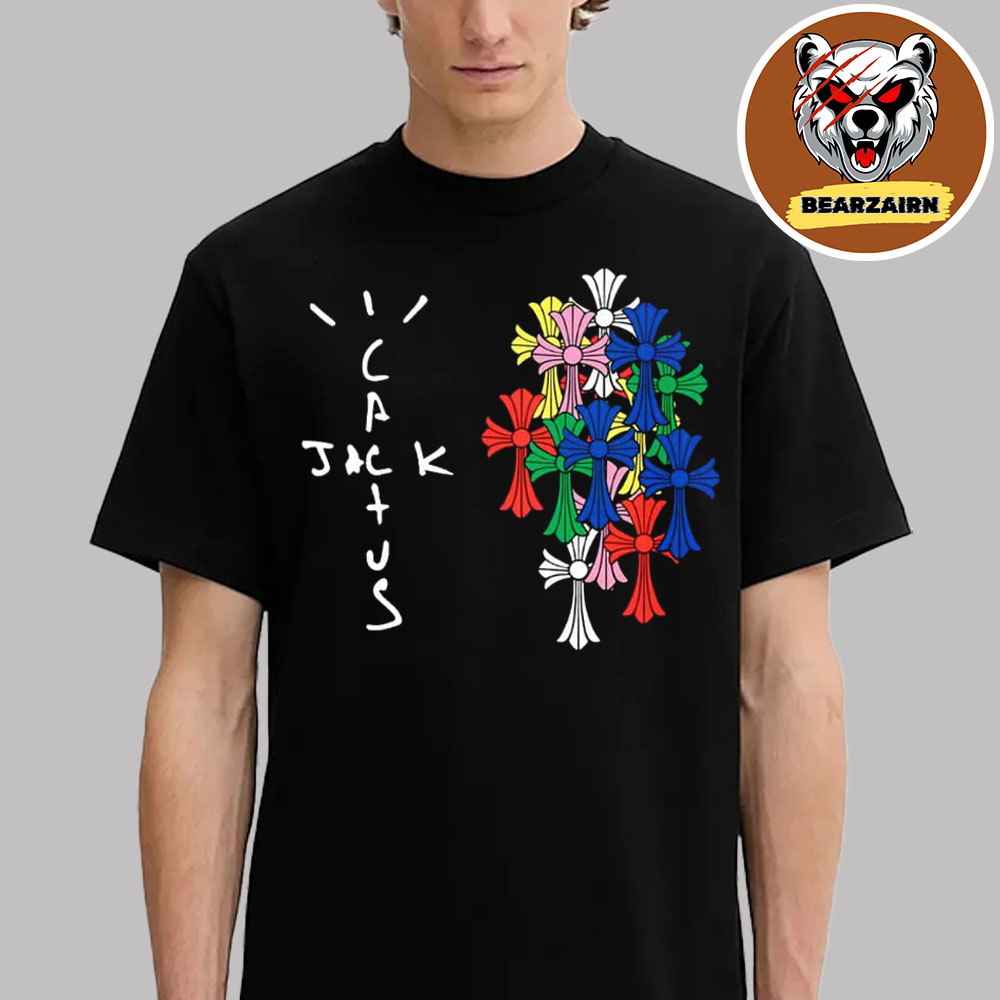 Travis Scott Cactus Jack X Chrome Heart X Nike Logo 2025 Collection Unisex T-Shirt Travis Scott Cactus Jack X Chrome Heart X Nike Logo 2025 Collection Unisex T-Shirt