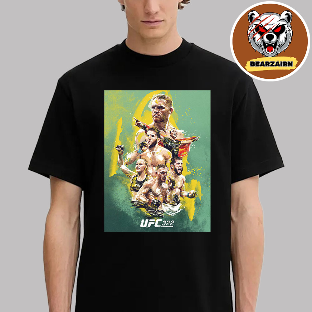 UFC 322 Artist Series Poster Vechain The Ultimate Fighting Championship At Madison Square Garden In New York City New York On November 15th 2025 Unisex T-Shirt UFC 322 Artist Series Poster Vechain The Ultimate Fighting Championship At Madison Square Garden In New York City New York On November 15th 2025 Unisex T-Shirt
