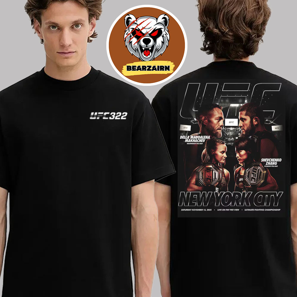 UFC 322 Matchup Tee New York City In New York At Madison Square Garden On November 15 2025 Unisex T-Shirt UFC 322 Matchup Tee New York City In New York At Madison Square Garden On November 15 2025 Unisex T-Shirt