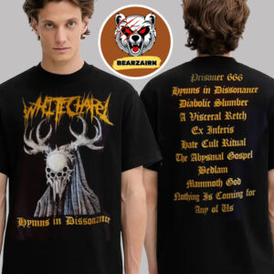Whitechapel Merch Tee Hymns In Dissonance 2025 Prisoner 666 Two Sided Unisex T-Shirt