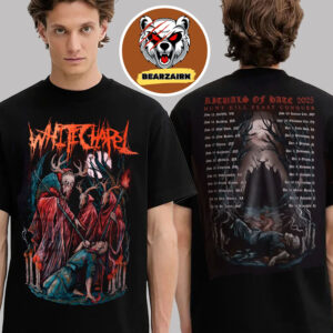 Whitechapel Merch Tee Rituals Of Hate 2025 Hunt Kill Feast Conquer Tour Schedule Two Sided Unisex T-Shirt